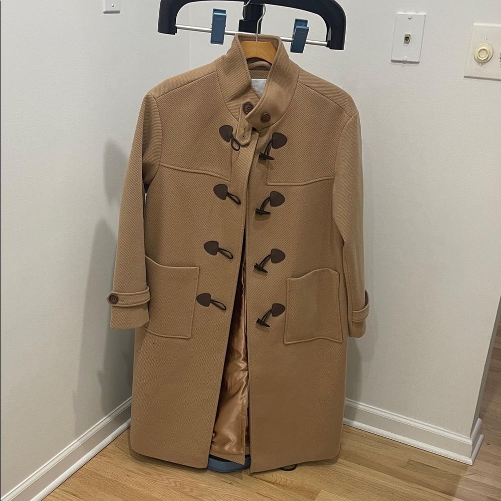 NVLT Camel Toggle Trench Coat